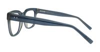 Crystal Blue Grey Glasses Direct Kami Wayfarer Glasses - Side