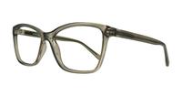 Crystal Grey Glasses Direct Kara Wayfarer Glasses - Angle