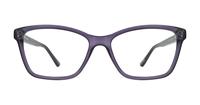 Crystal Purple Glasses Direct Kara Wayfarer Glasses - Front