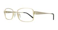 Shiny Gold Glasses Direct Karl Rectangle Glasses - Angle