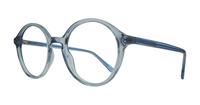 Crystal Light Blue Glasses Direct Kasia Round Glasses - Angle