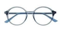 Crystal Light Blue Glasses Direct Kasia Round Glasses - Flat-lay