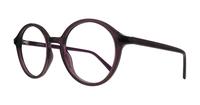 Crystal Purple Glasses Direct Kasia Round Glasses - Angle