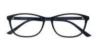 Crystal Dark Blue Glasses Direct Kelby Oval Glasses - Flat-lay