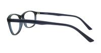 Crystal Dark Blue Glasses Direct Kelby Oval Glasses - Side