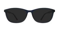 Crystal Dark Blue Glasses Direct Kelby Oval Glasses - Sun