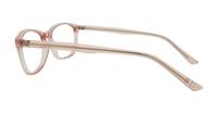 Crystal Light Pink Glasses Direct Kelby Oval Glasses - Side