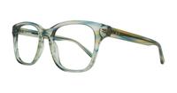 Crystal Blue Horn Glasses Direct Kendrick Wayfarer Glasses - Angle