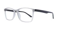 Light Grey Glasses Direct Kennedy Rectangle Glasses - Angle