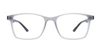 Light Grey Glasses Direct Kennedy Rectangle Glasses - Front
