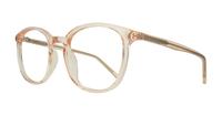 Crystal Light Pink Glasses Direct Kinsley Rectangle Glasses - Angle