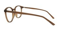 Matte Light Brown Glasses Direct Kinsley Rectangle Glasses - Side