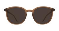 Matte Light Brown Glasses Direct Kinsley Rectangle Glasses - Sun