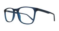 Crystal Blue Glasses Direct Kris Rectangle Glasses - Angle