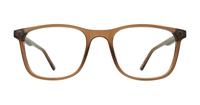 Crystal Light Brown Glasses Direct Kris Rectangle Glasses - Front