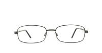 Gunmetal Glasses Direct Kroner 2 Rectangle Glasses - Front