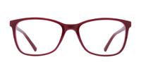 Red/Pink Glasses Direct Leah Oval Glasses - Front