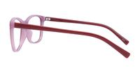 Red/Pink Glasses Direct Leah Oval Glasses - Side