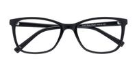 Shiny Black Glasses Direct Leah Oval Glasses - Flat-lay