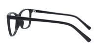 Shiny Black Glasses Direct Leah Oval Glasses - Side