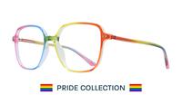 Rainbow Glasses Direct Liberated Square Glasses - Angle