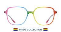 Rainbow Glasses Direct Liberated Square Glasses - Front