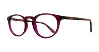 Pink/Tortoise Glasses Direct Mimi Round Glasses - Angle