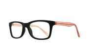 Black / Pink Glasses Direct Olivia Oval Glasses - Angle