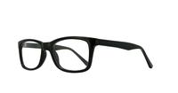 Shiny Black Glasses Direct Olivia Oval Glasses - Angle