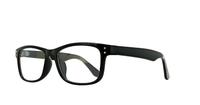 Shiny Black Glasses Direct Piper Rectangle Glasses - Angle