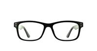Shiny Black Glasses Direct Piper Rectangle Glasses - Front
