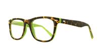 Tortoise/Green Glasses Direct Planet 01 Oval Glasses - Angle