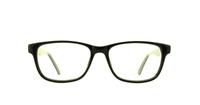 Black / Grey Glasses Direct Planet 02 Oval Glasses - Front