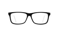 Black / White Glasses Direct Planet 03 Oval Glasses - Front