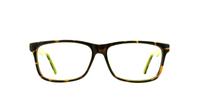 Tortoise/Green Glasses Direct Planet 03 Oval Glasses - Front