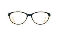 Tortoise/Cream Glasses Direct Planet 06 Oval Glasses - Front