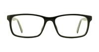 Black Grey Glasses Direct Planet 09 Rectangle Glasses - Front