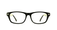 Black Glasses Direct Planet 39 Rectangle Glasses - Front
