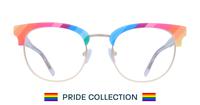 Clear Crystal / HD Pattern Glasses Direct Radiance Round Glasses - Front