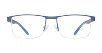 Matte Blue Glasses Direct Remington Rectangle Glasses - Front