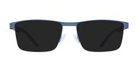 Matte Blue Glasses Direct Remington Rectangle Glasses - Sun