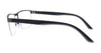 Matte Gunmetal Glasses Direct Remington Rectangle Glasses - Side