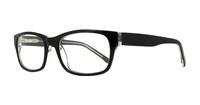 Black Glasses Direct Robin Rectangle Glasses - Angle