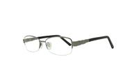 Gunmetal / Black Glasses Direct Rose Rectangle Glasses - Angle