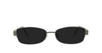 Gunmetal / Black Glasses Direct Rose Rectangle Glasses - Sun