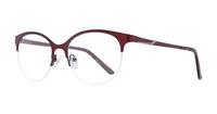 Matte Red Glasses Direct Scarlett Round Glasses - Angle