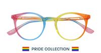 Rainbow Glasses Direct Smile Round Glasses - Flat-lay