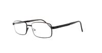 Black Glasses Direct Solo 032 Rectangle Glasses - Angle
