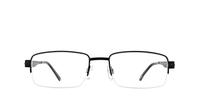 Black Glasses Direct Solo 040 Rectangle Glasses - Front