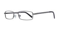 Gunmetal Glasses Direct Solo 536 Rectangle Glasses - Angle